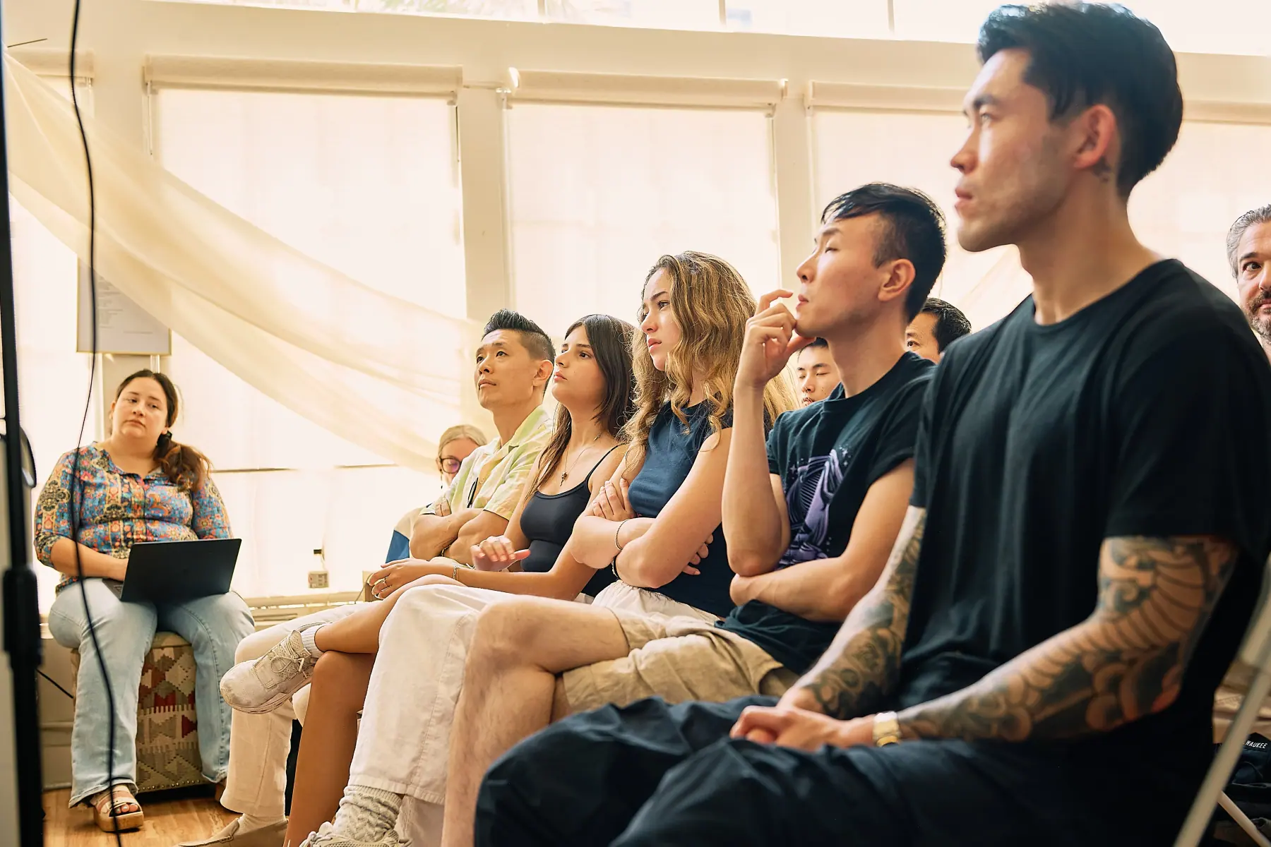 Attendees watching intently at the OpenClaw LA Meetup #2