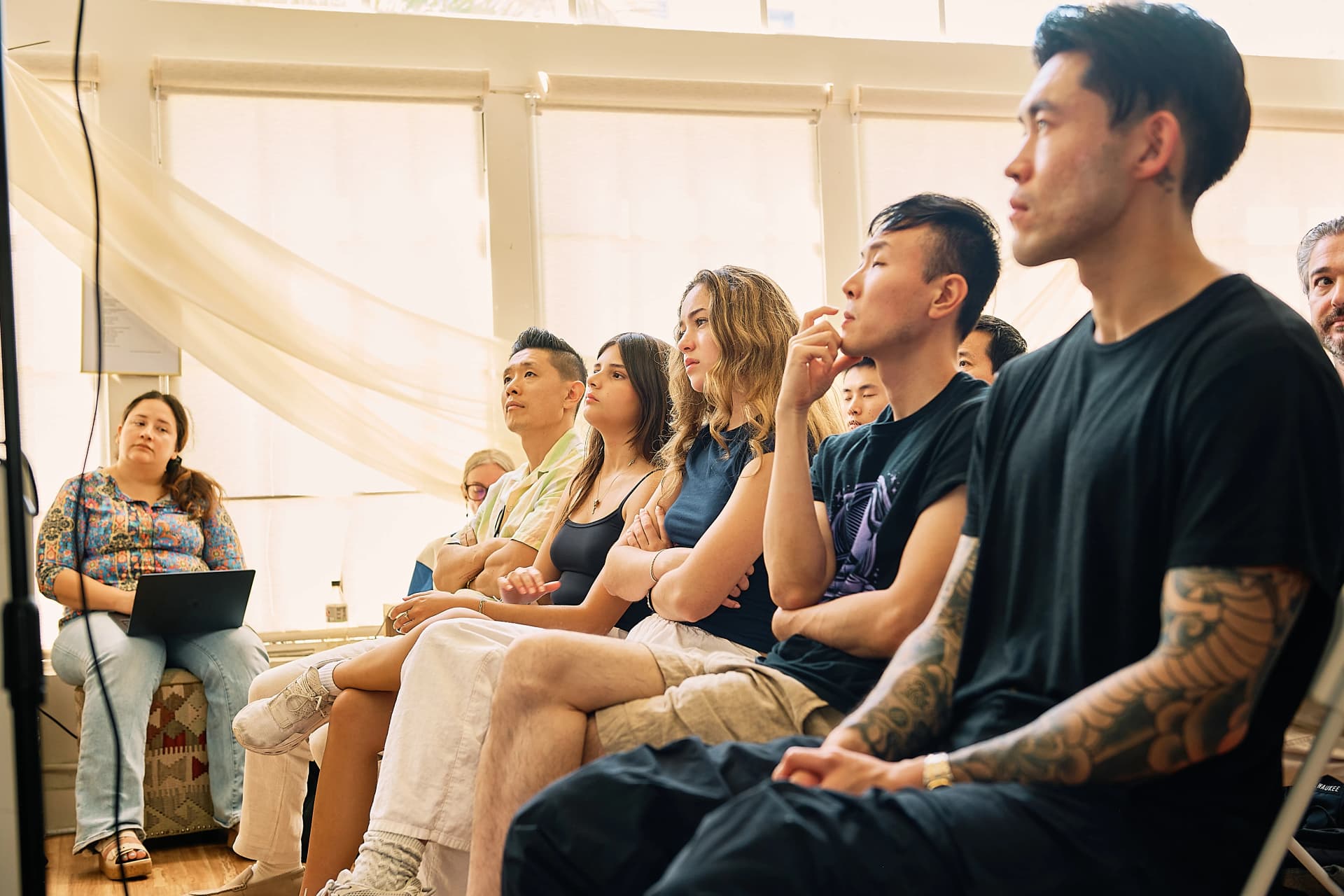 Attendees watching intently at the OpenClaw LA Meetup #2