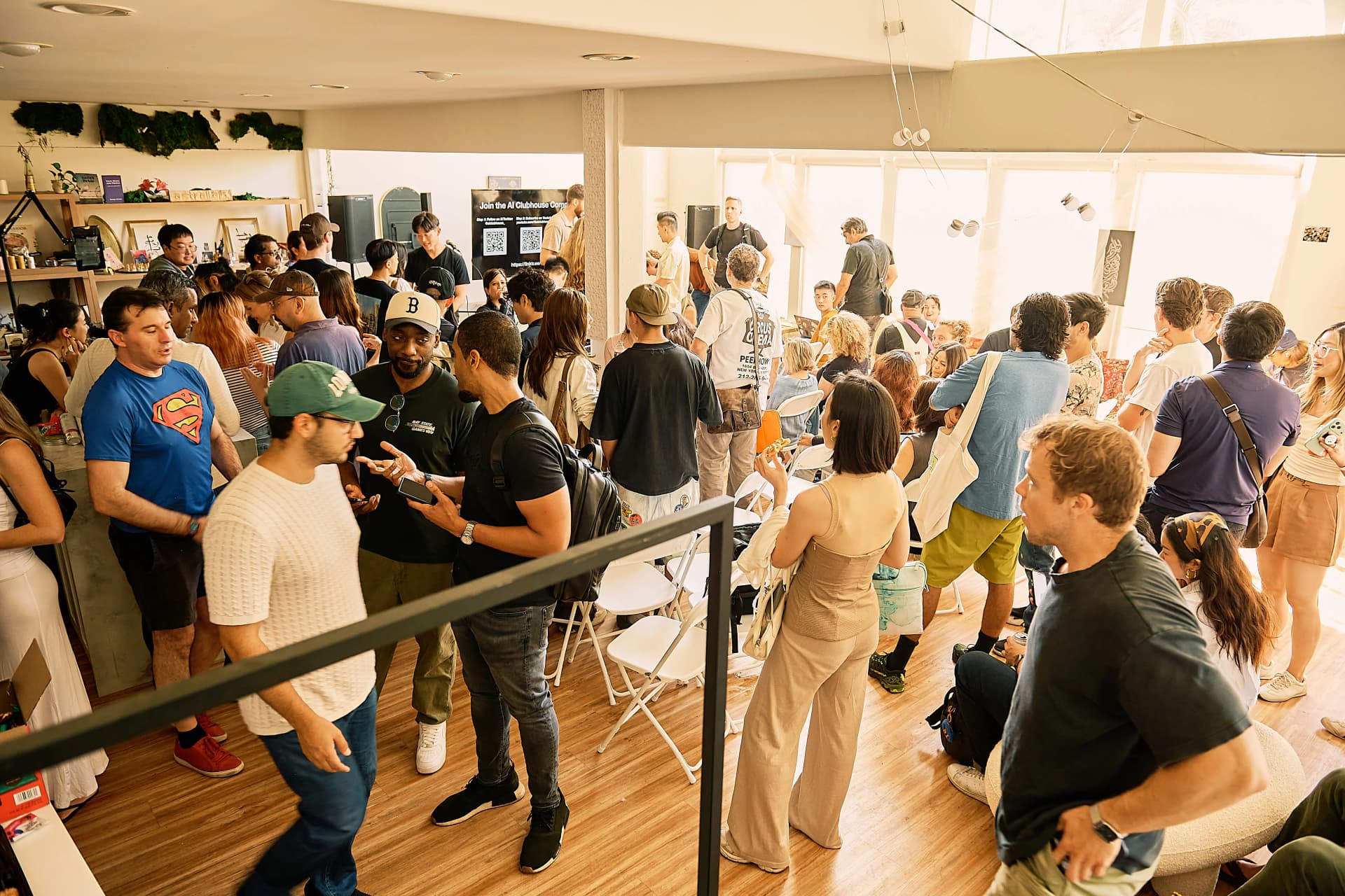 Attendees socializing after the OpenClaw LA Meetup #2