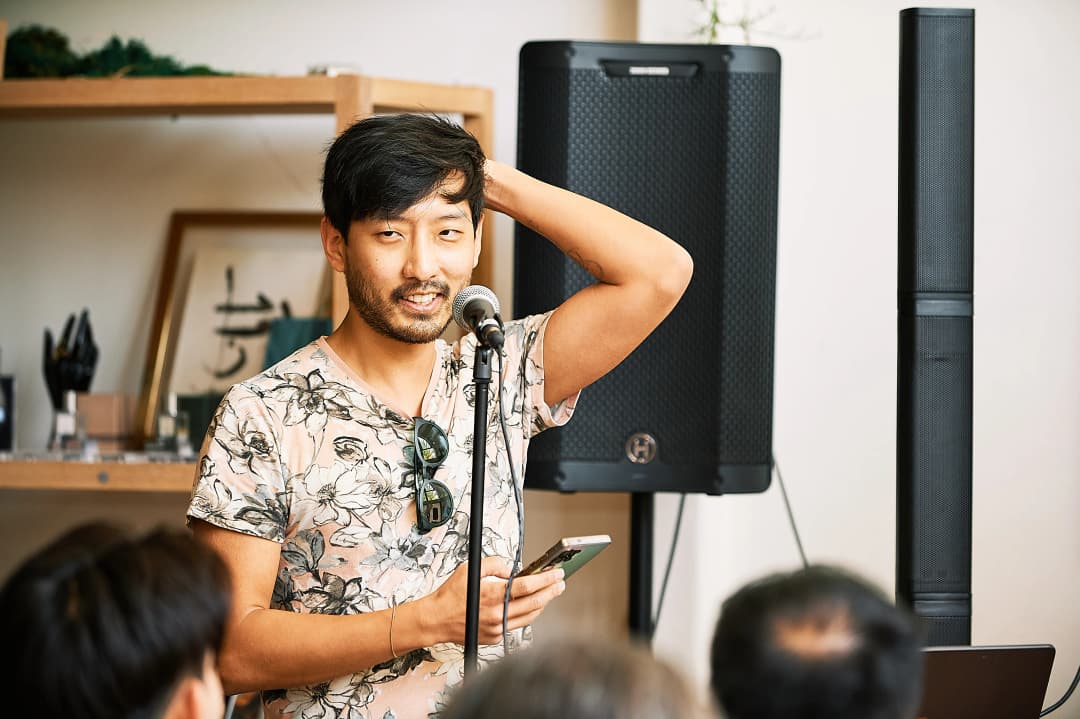 Robin welcoming the crowd at the OpenClaw LA Meetup #2