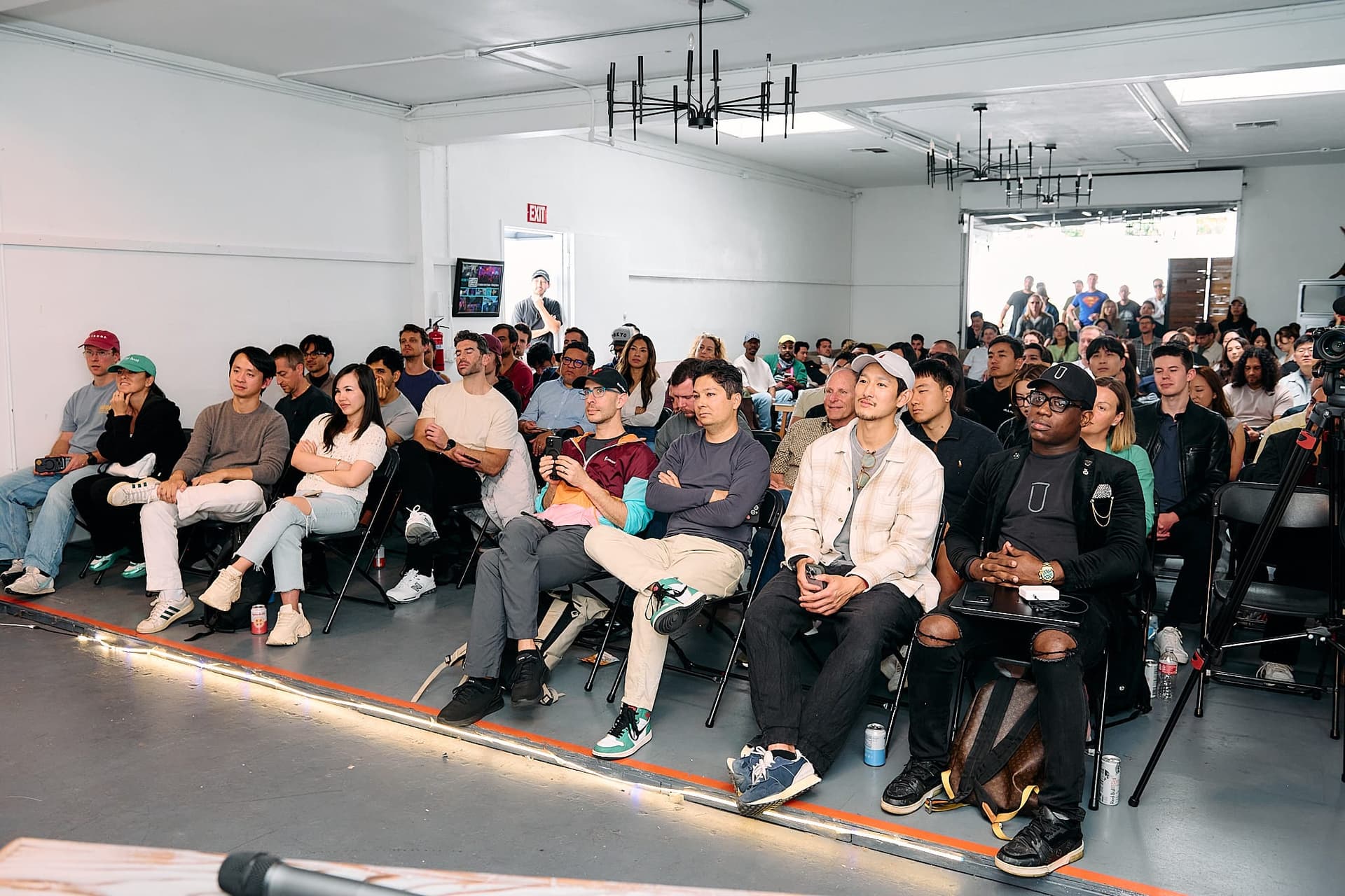 Wide view of the full room during OpenClaw LA Meetup #3