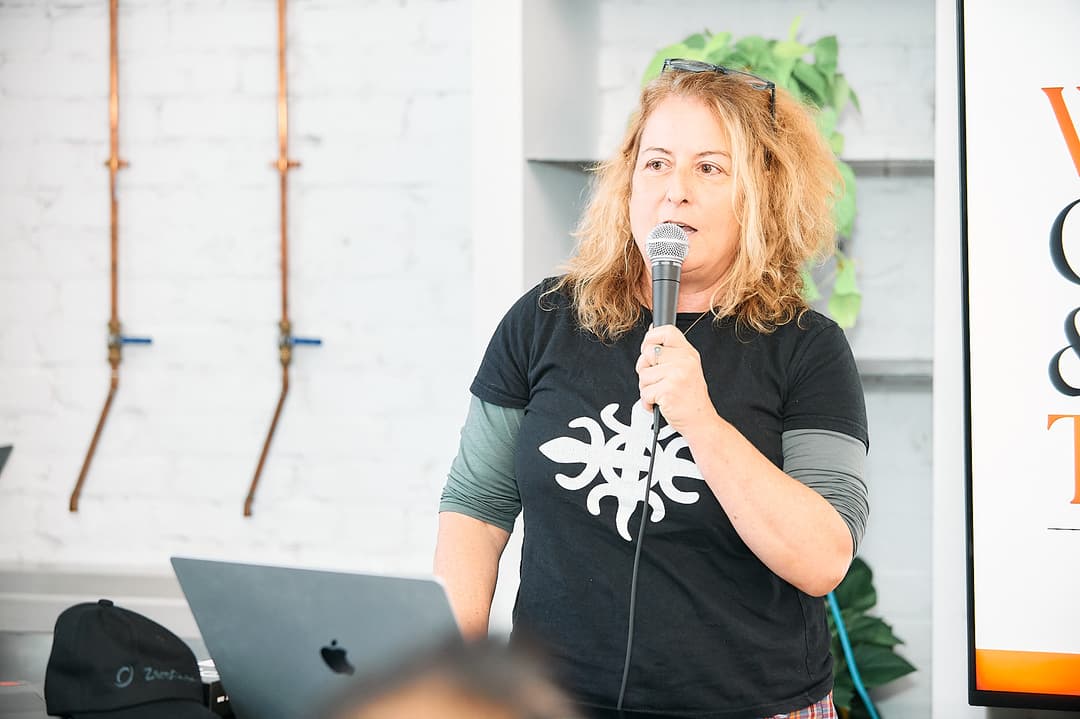 Shara Karasic presenting at OpenClaw LA Meetup #4